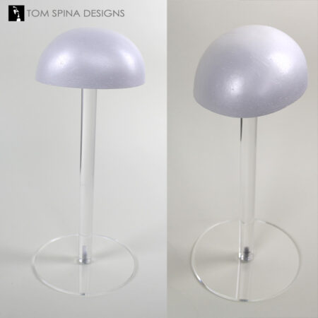 foam tall Hat Stand with acrylic display base