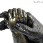 Mommy and Baby Bronze Hand Sculpture