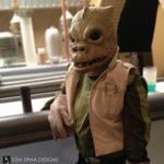 Bossk alien from the cantina bar