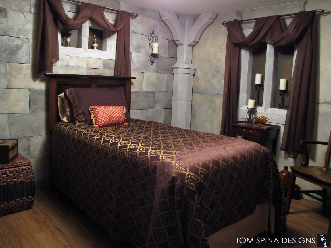Castle Themed Bedroom Foam Sculpted Decor - Tom Spina Designs » Tom Spina  Designs