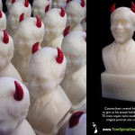 Corporate Gag Gift Custom Portrait “Devil” Bust