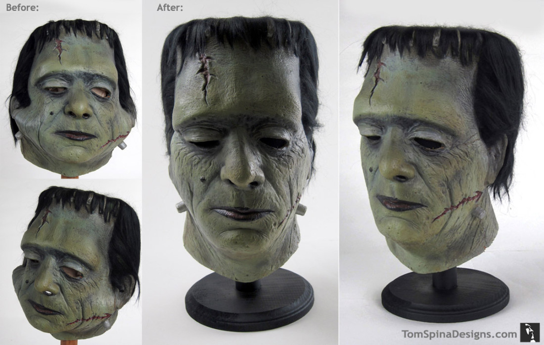 Glenn Strange Don Post Frankenstein mask for Bob Burns
