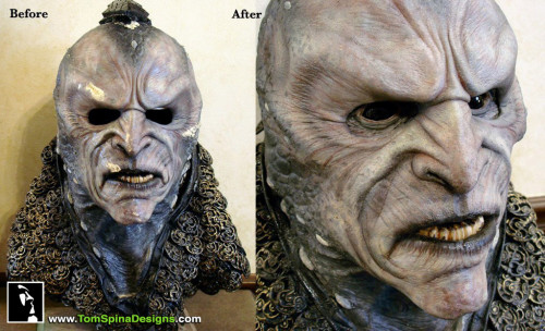 Farscape Scarran TV prop mask restoration