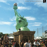 statue of liberty photo-op at governors ball nyc