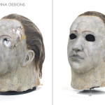 Don Shanks original movie prop latex Michael Myers mask repair