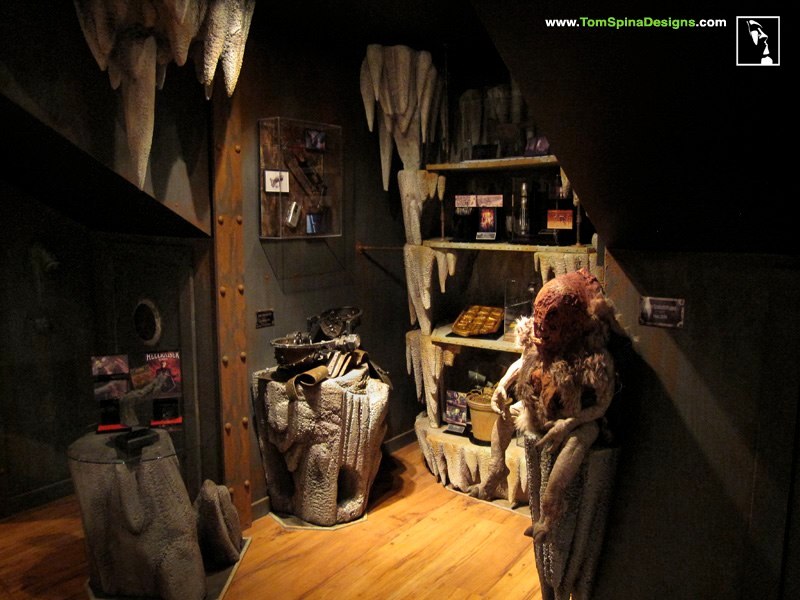 custom man cave with faux rock custom themed furniture