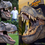 Jurassic Park T Rex Life Sized Foam Carved Bust