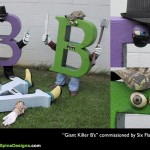 Killer Bees foam letter props