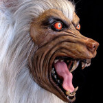 Life Size White Werewolf Statue Pale Moon