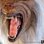 Lifesized white werewolf drool teeth and tongue