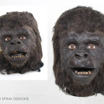 Planet of the Apes Mask Prop gorilla from 1968 film on custom mannequin head