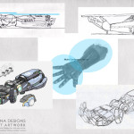 Giant Robot Arm Prop concept art