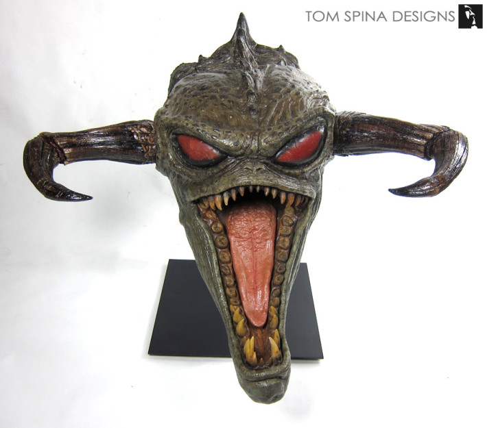 Grinch Makeup Appliance Display Bust - Tom Spina Designs » Tom Spina Designs