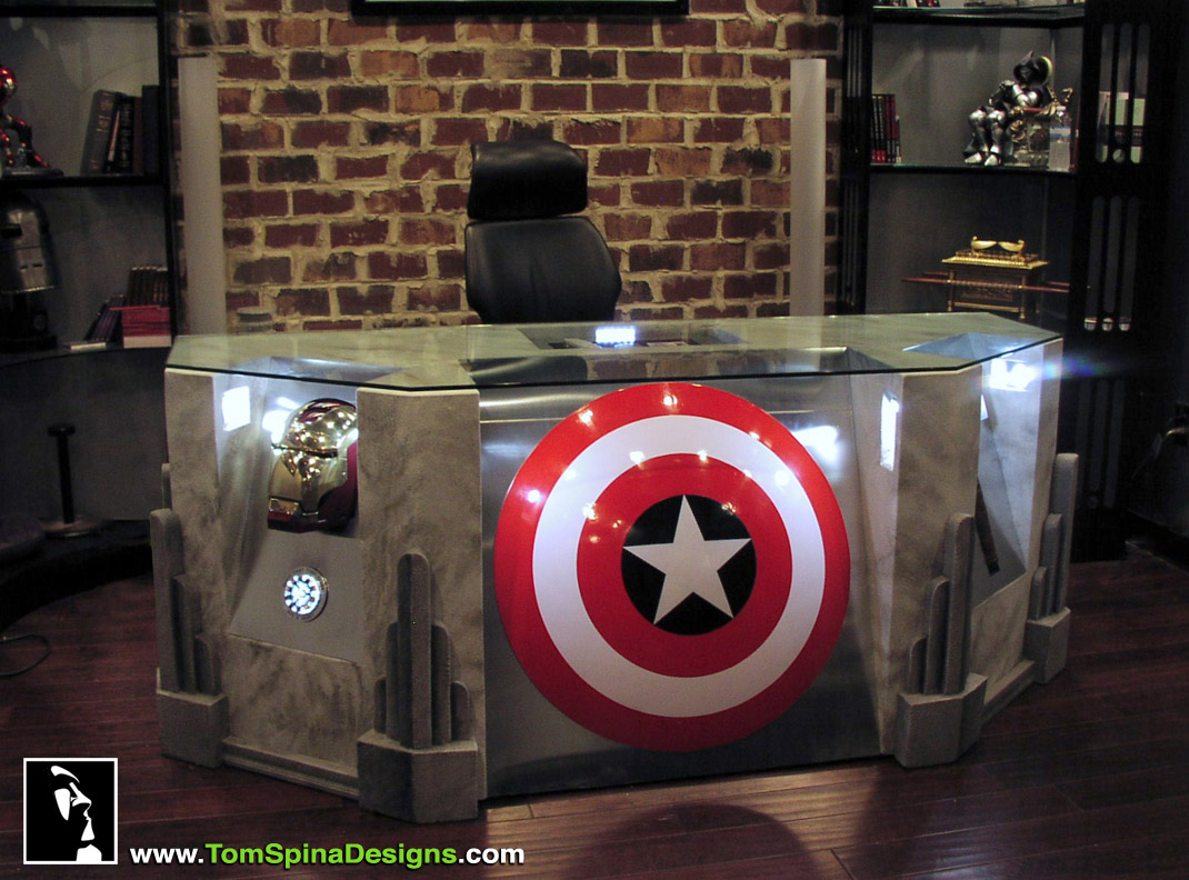 The Avengers desk movie themed office or home theater furniture