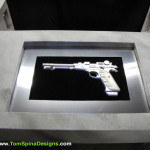The Avengers movie themed office or home theater furniture Nick Fury Gun