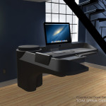 custom star trek desk office furniture and themed decor