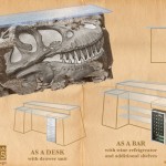 Dinosaur Furniture Custom Fossil Bar or Desk