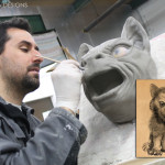 Tom Spina sculptor of werewolves