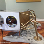Lunar Module Desk moon themed custom furniture for home office or home theater
