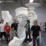 EPS styrofoam sculptors in our New York studio