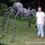 giant foam spider prop statue