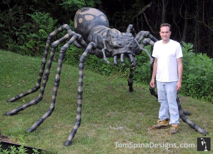 giant foam spider prop statue