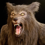 Custom lifesized werewolf statue head