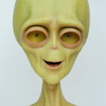 lifesized alien statue of Brian from Exede Internet