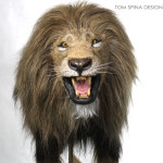 realistic life-sized lion costume