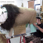 fabricating a lion body for a costume