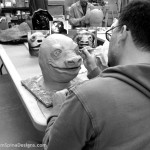 Snaggletooth mask sculptor alien movie creature from the star wars bar