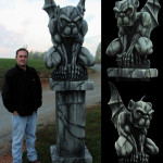 styrofoam sculpture carved foam gargoyle statue