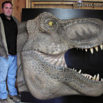 Foam Life Sized T Rex Bust for sale - museum exhibit prop