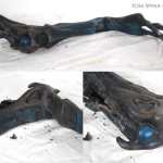 1986 Aliens Queen costume arm prop restoration