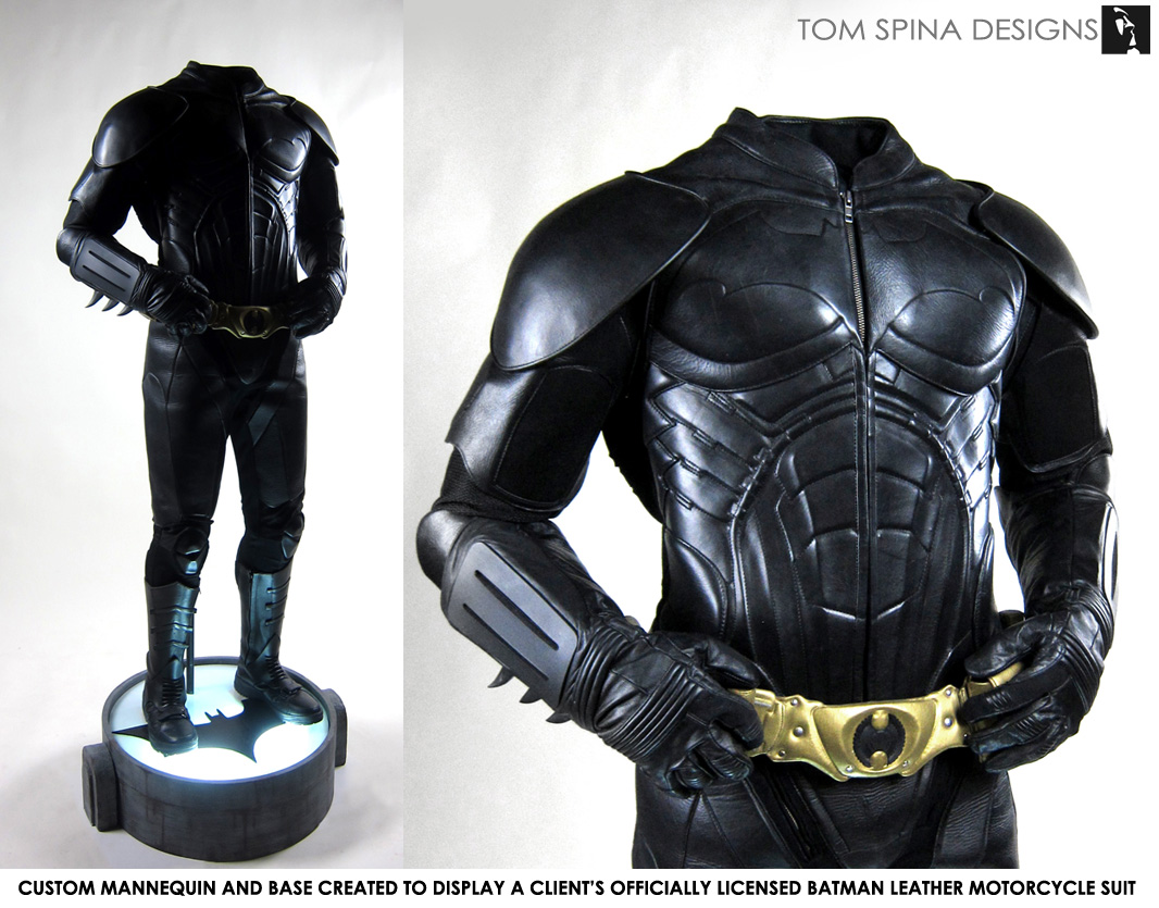 Batman Costume Mannequin on Bat-Signal Display - Tom Spina Designs » Tom  Spina Designs