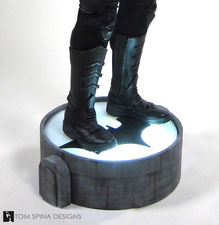 Batman Costume Mannequin on Bat-Signal Display - Tom Spina Designs » Tom  Spina Designs