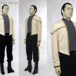 Star Trek Nemesis, the Next Generation, Dress Uniform Costume Display