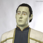 Star Trek Next Generation Data custom head sculpture