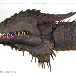 Dragonslayer Vermithrax movie prop head