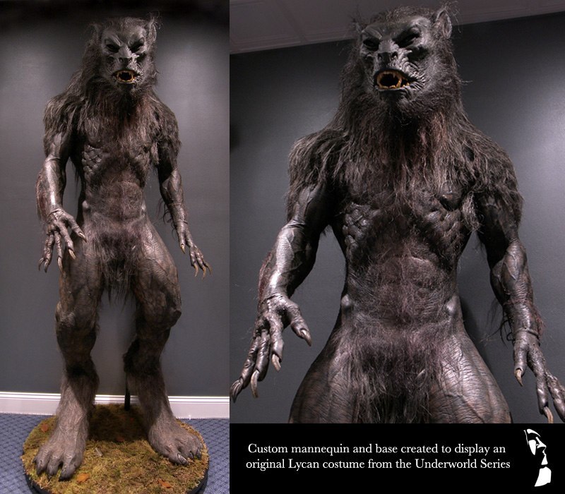 Custom mannequin for Underworld Movie Costume display