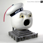 Stay Puft Marshmallow Man Costume Head Restoration & Display