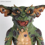 Restoring a green Gremlins 2 hand puppet movie prop