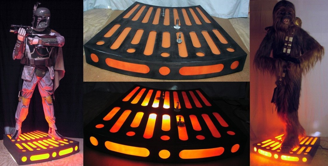 custom lighted display bases for Star Wars figures