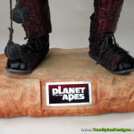 Tim Burton Planet of the Apes custom themed display base for custom movie mannequin