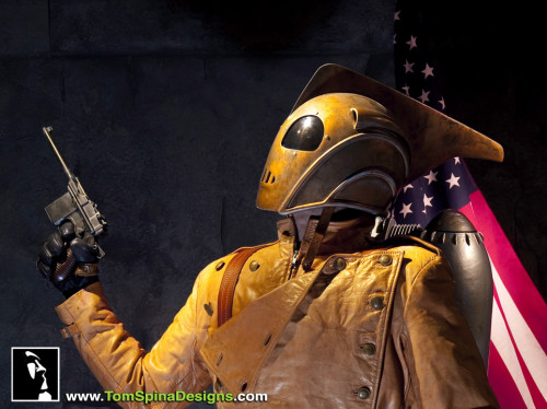 The Rocketeer lifesized custom mannequin display statue helmet