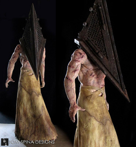 Custom mannequin for movie costume display Silent Hill Red Pyramid statue