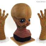 conservation of screen used star wars cantina band prop mask and hands