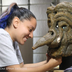 screen used cantina alien mask movie prop restoration
