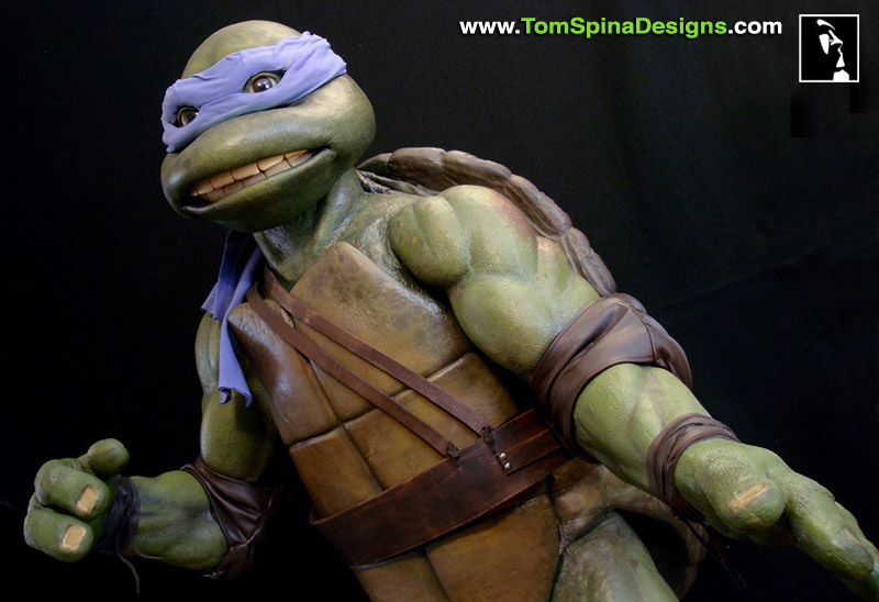 Teenage Mutant Ninja Turtles costume restoration and lifesized custom mannequin