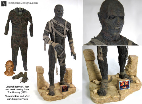 The Mummy movie costume 1999 Brendan Frasier custom mannequin